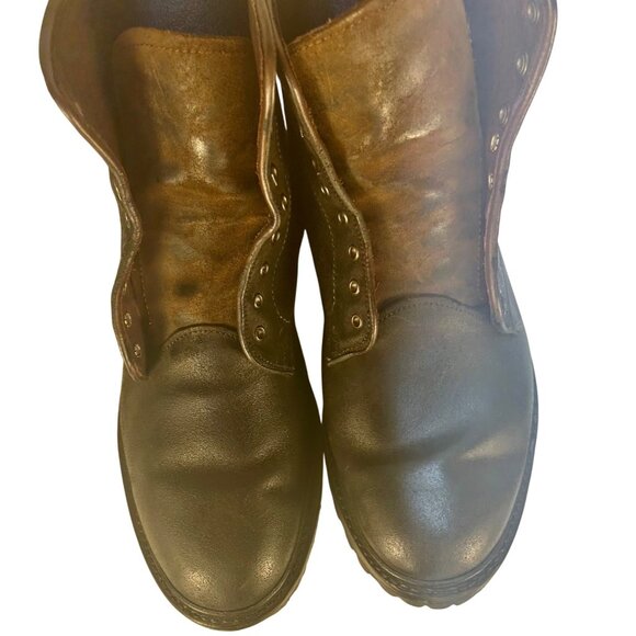 Allen Edmonds Higgins Mill Mens 10.5 Husk Suede Vibram Lug Black Brown *READ - Picture 7 of 11